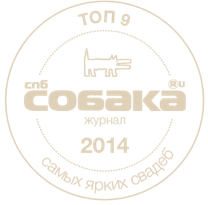 Награда Собака ру «ТОП 9 самых ярких свадеб 2014»